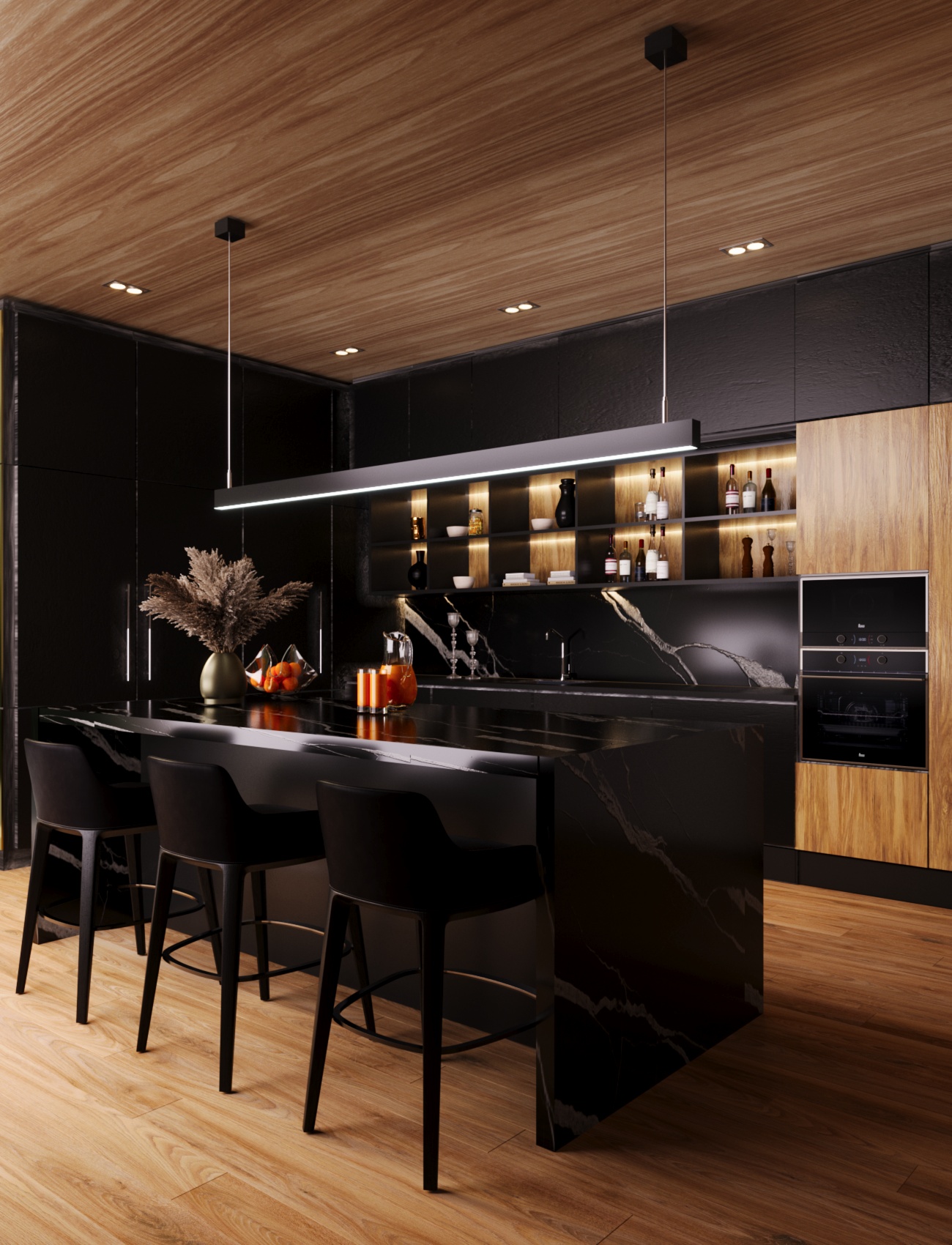 Kuchnia Black Wood Prestige
